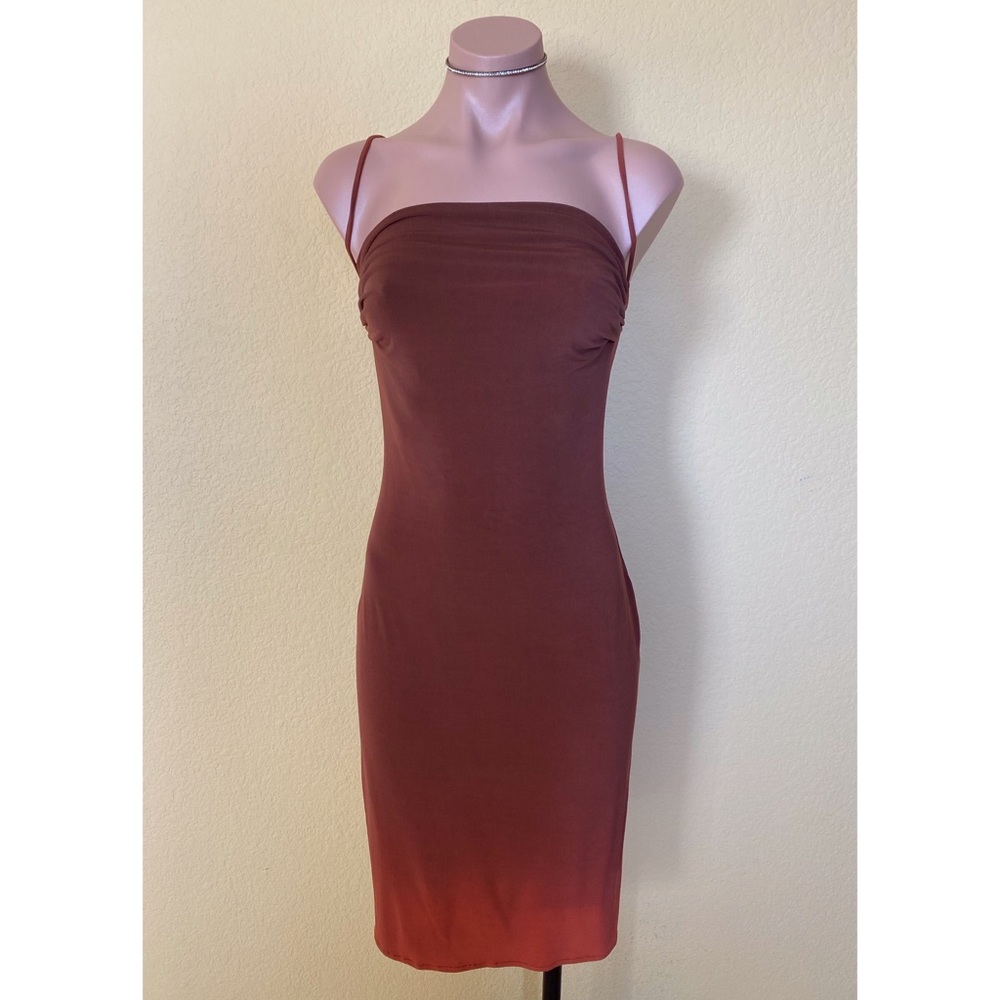 Like New! Bisou-Bisou by Michele Bohbot Spaghetti Strap Ombré Midi Dress
